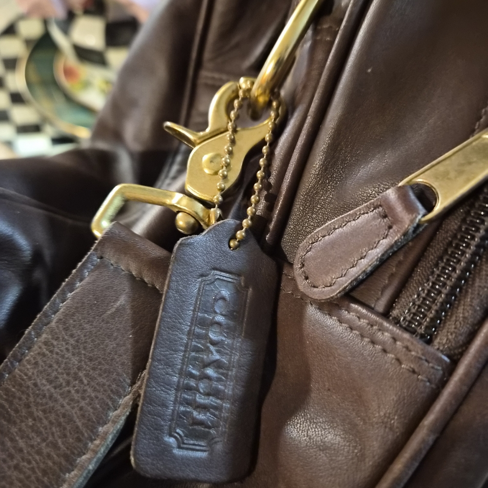 Coach Brown Leather Travel Bag - Picture 13 of 13